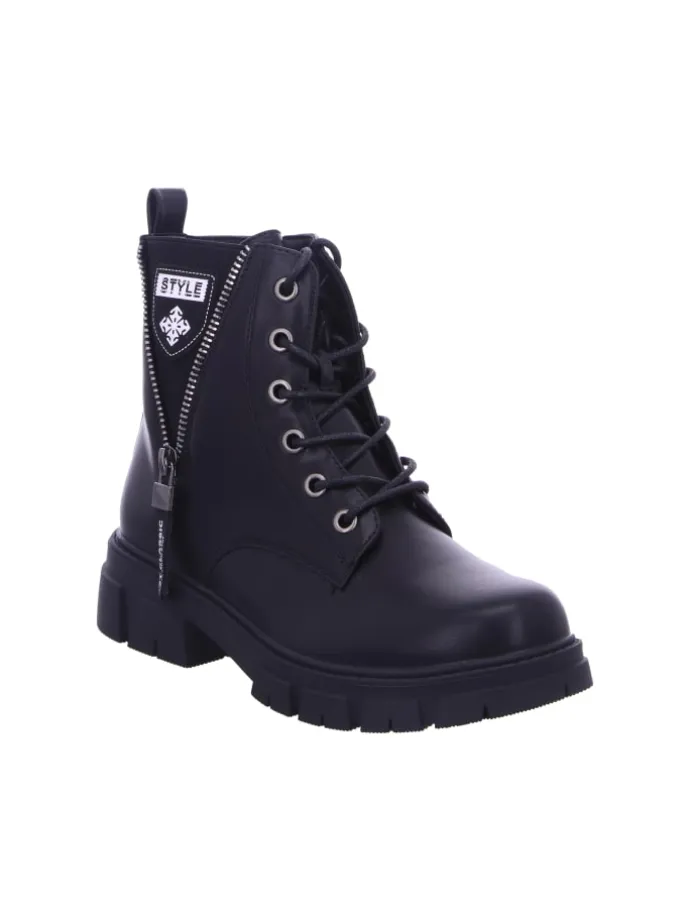 Stiefelette in schwarz