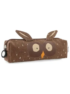 Stifteetui "Mr. Owl" in Braun