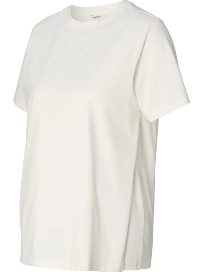 Still T-Shirt Ifke in Cream
