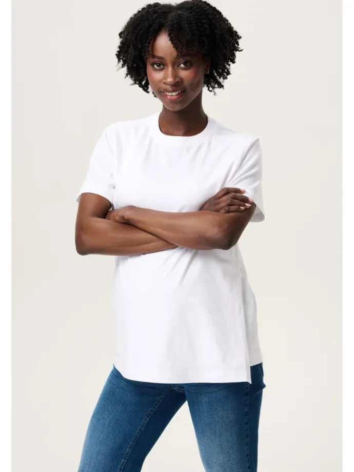 Still T-Shirt Ifke in Optical White