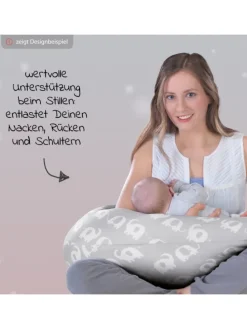 Stillkissen Das Komfort - Mikroperlen-Füllung in weiss