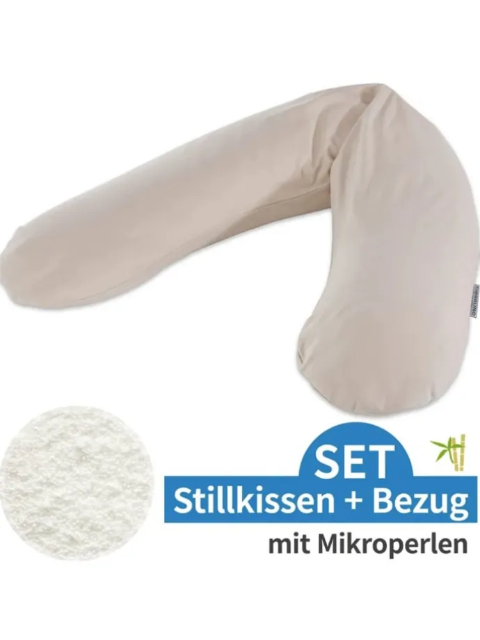 Stillkissen Das Original mit Mikroperlen-Füllung in grau,beige