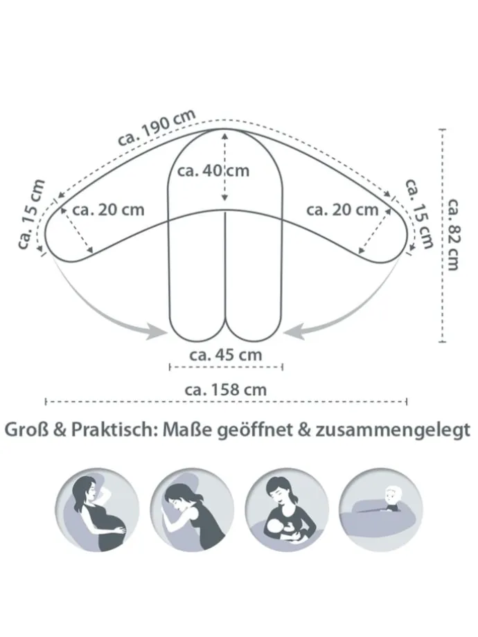 Stillkissen Das Original mit Polyesterhohlfaser-Füllung in beige