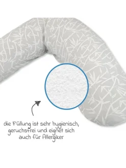 Stillkissen Das Original mit Mikroperlen-Füllung in grau