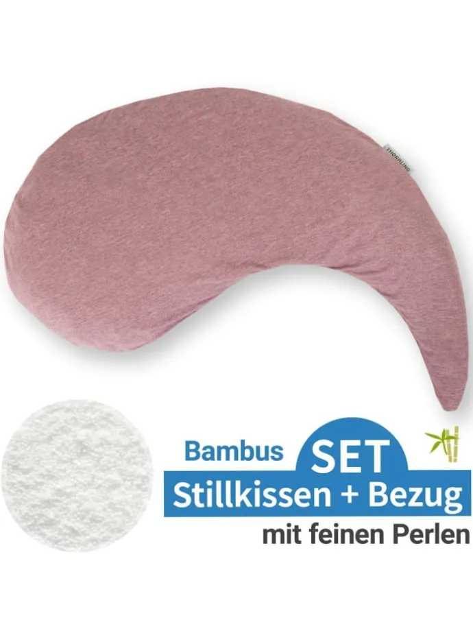 Stillkissen Das Yinnie mit feiner Perlen-Füllung in rosa