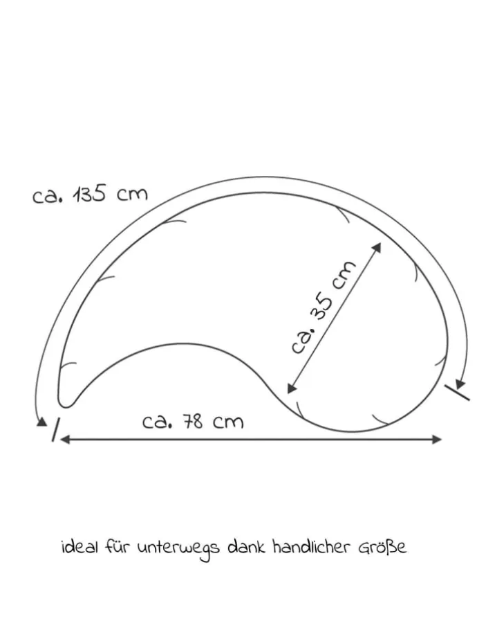 Stillkissen Das Yinnie mit feiner Perlen-Füllung in rosa