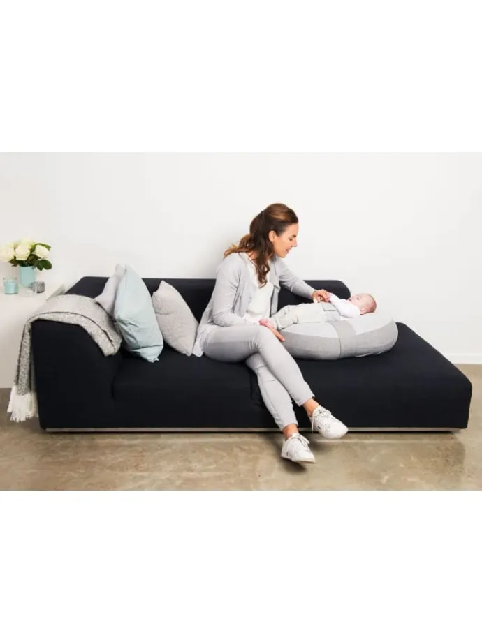 Stillkissen Relax Bezug „Classic gestreift" in Grau