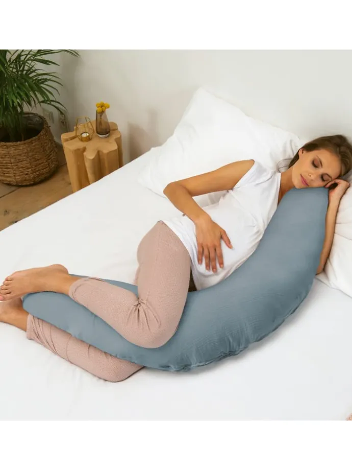 Stillkissen XL „TETRA" in blau - (L) 190cm
