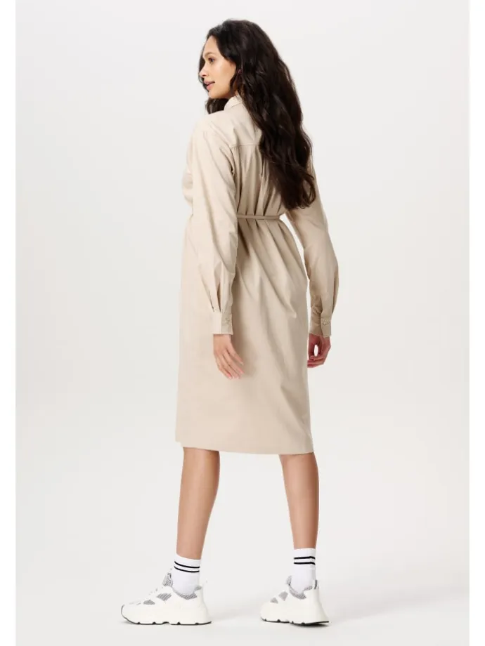 Still-Kleid Akaya in Light Sand