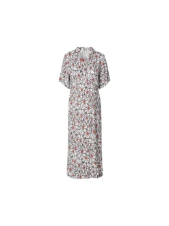 Still-Kleid All Over Print in Three Color Flower