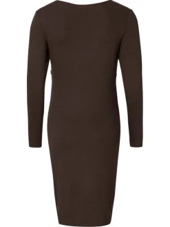 Still-Kleid Asa in Coffee Bean