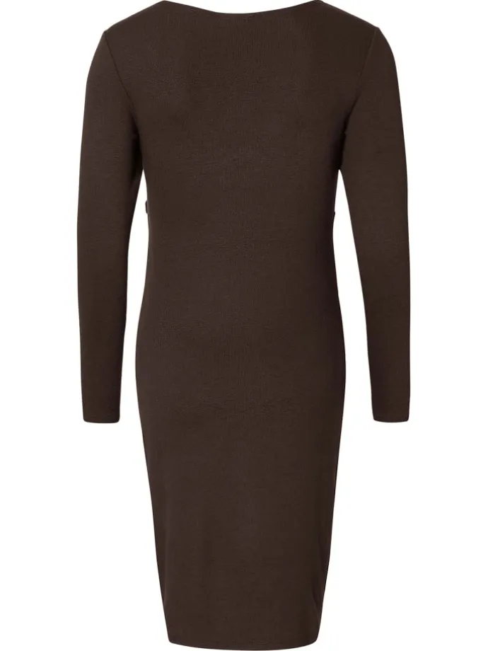Still-Kleid Asa in Coffee Bean