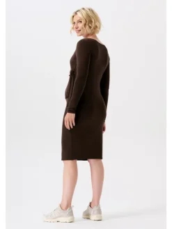 Still-Kleid Asa in Coffee Bean