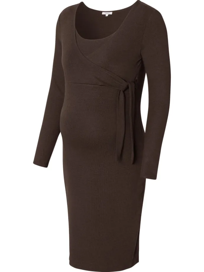 Still-Kleid Asa in Coffee Bean