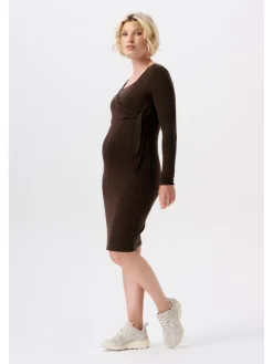 Still-Kleid Asa in Coffee Bean