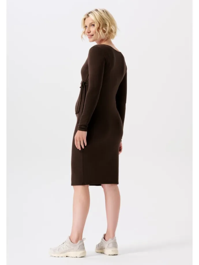 Still-Kleid Asa in Coffee Bean