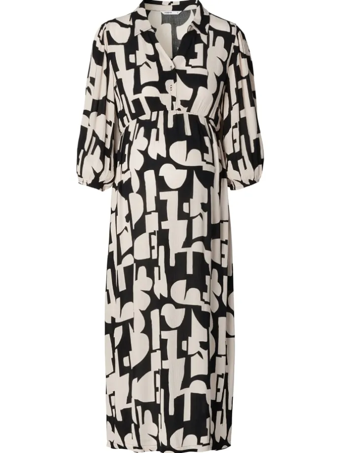 Still-Kleid Lieksa in Monochrome All Over Print