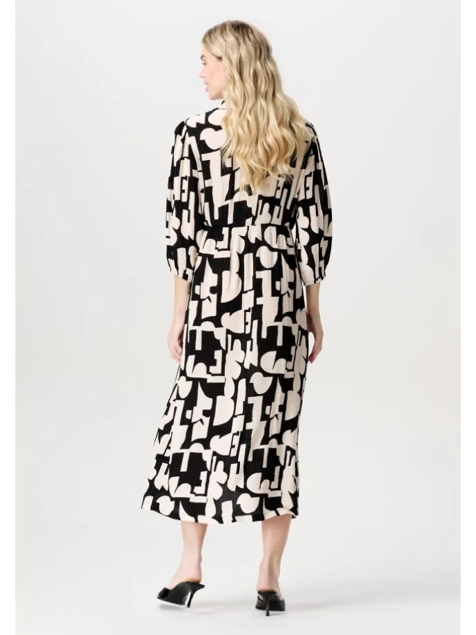 Still-Kleid Lieksa in Monochrome All Over Print