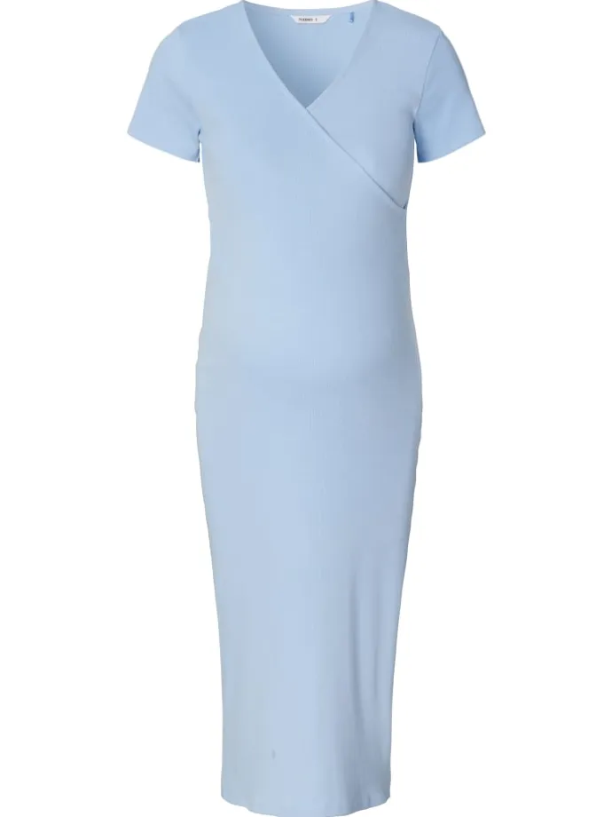 Still-Kleid Soiree in Light Sky