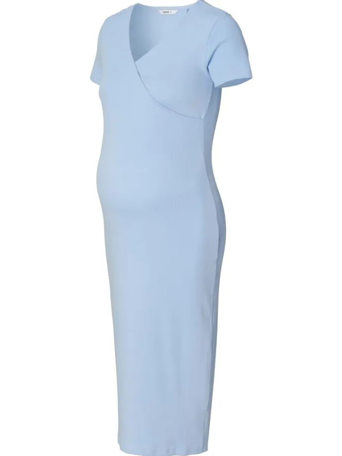 Still-Kleid Soiree in Light Sky