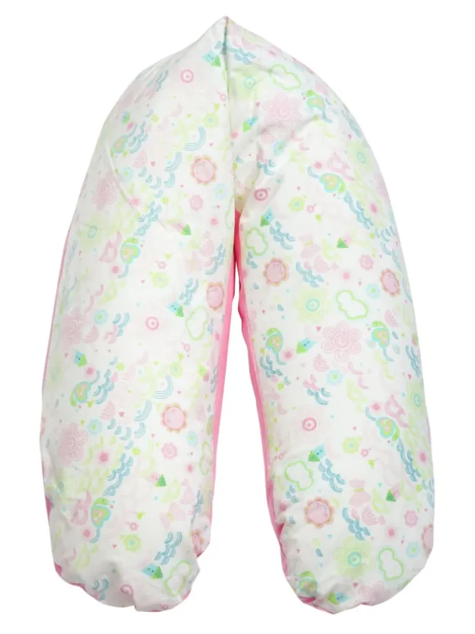 Still-/Lagerungskissen VitaTalalay Latexflocken"Wölkchen rosa"in Bunt-XL,M,S,XS
