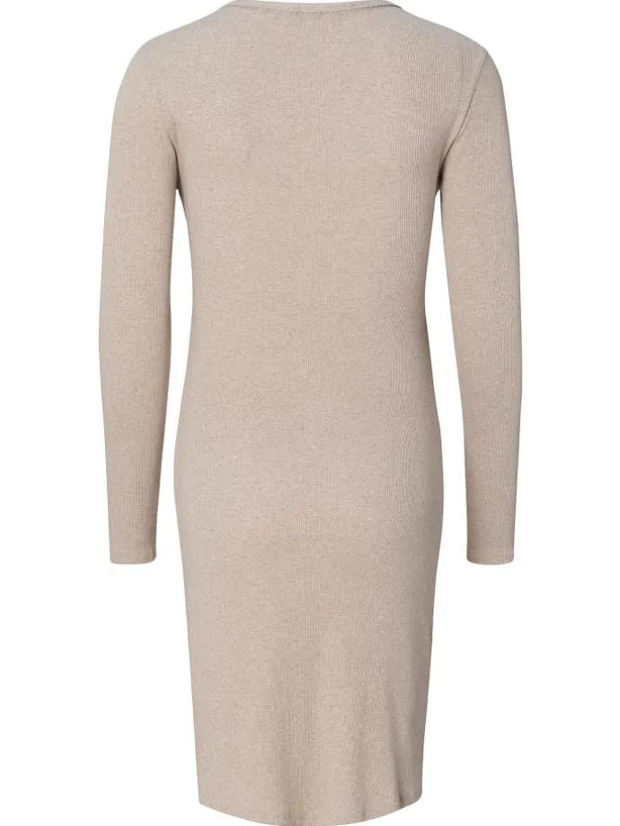 Still-Nachtkleid Alisa in Taupe Melange