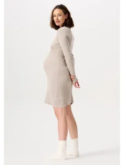 Still-Nachtkleid Alisa in Taupe Melange