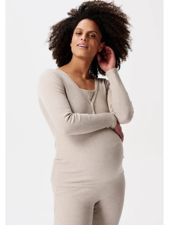 Still-Schlaftop Amala in Taupe Melange