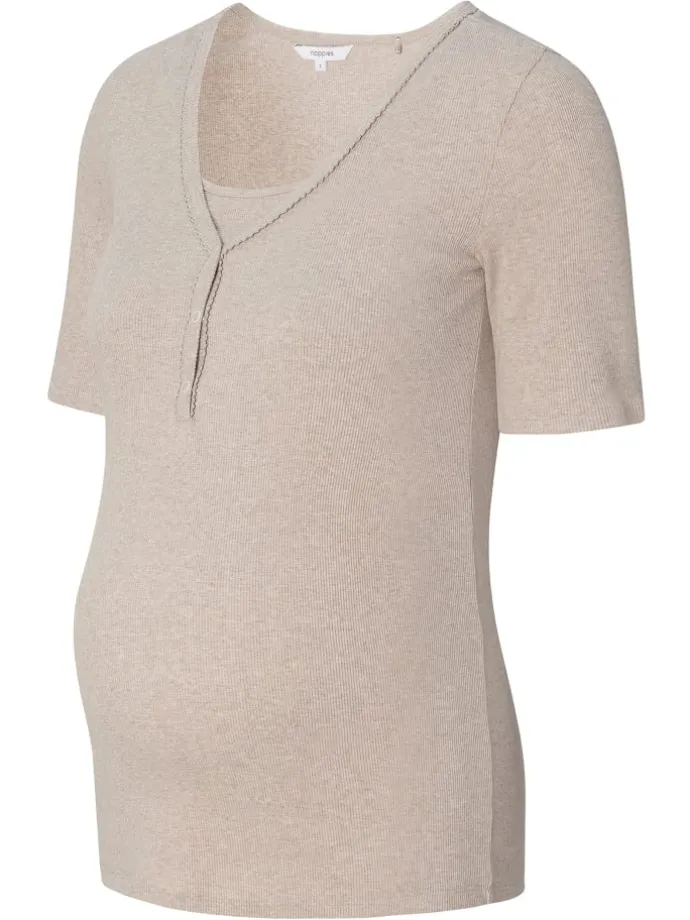 Still-Schlaftop Renate in Taupe Melange