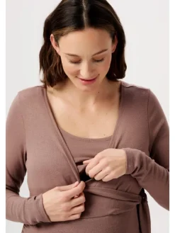 Still-Shirt Elin in Deep Taupe