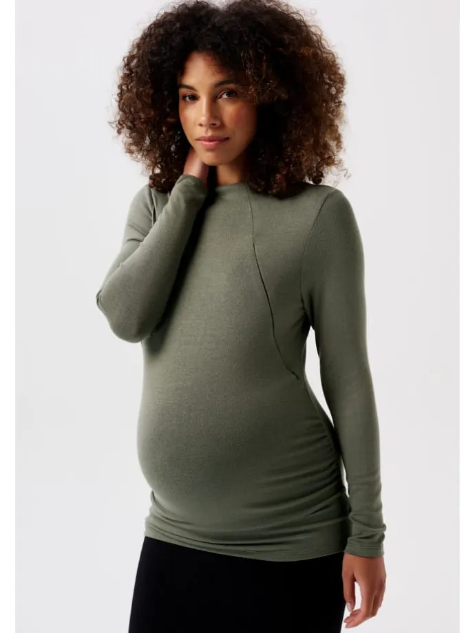 Still-Shirt Rosa in Olive