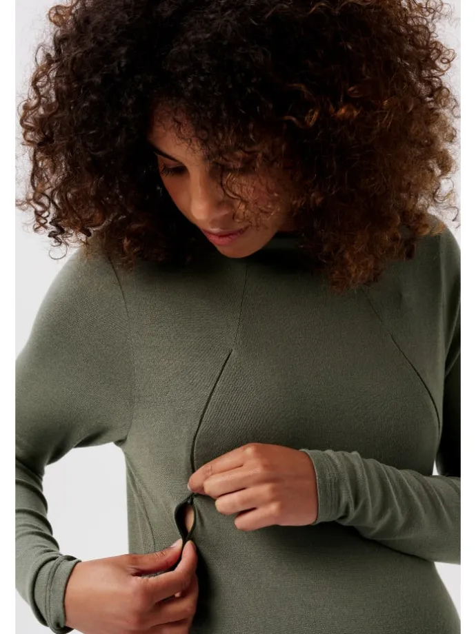 Still-Shirt Rosa in Olive