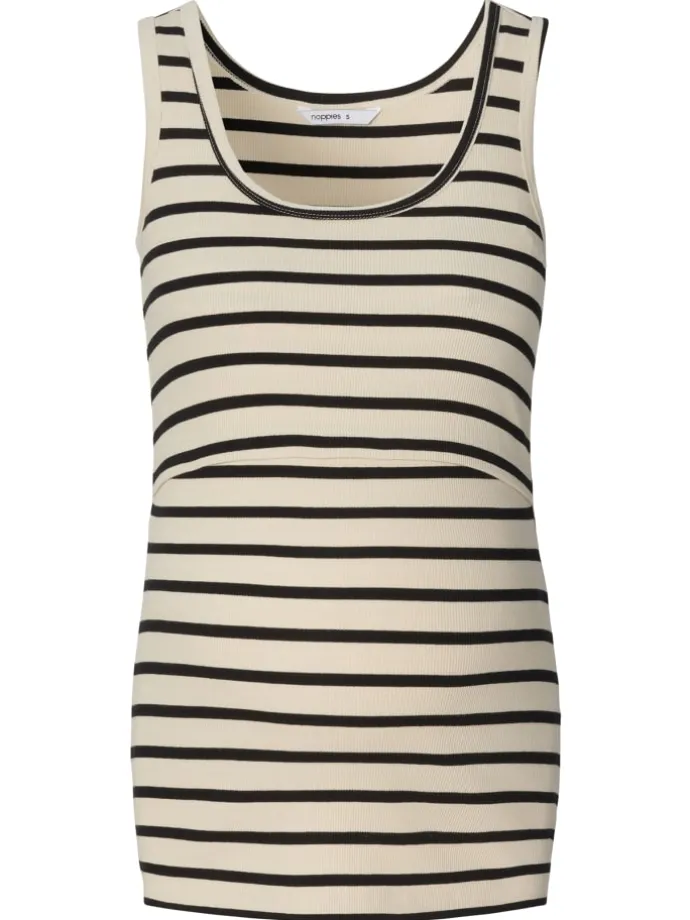 Still-Top Jamee in Cream Stripe