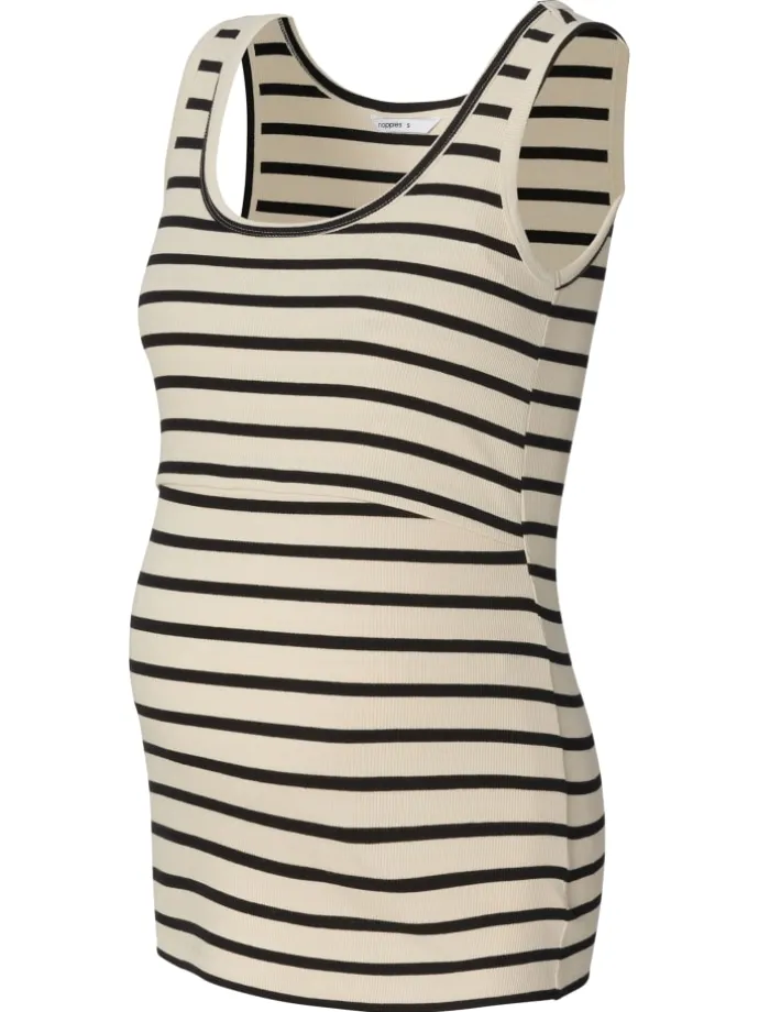 Still-Top Jamee in Cream Stripe