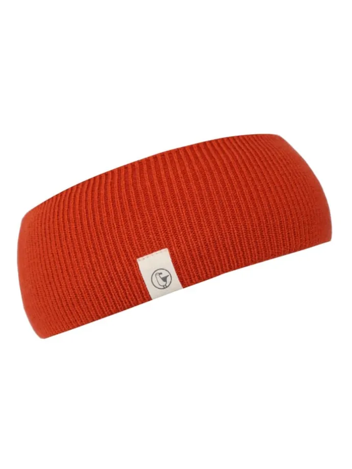 Stirnband Möwe Feinstrick in orange
