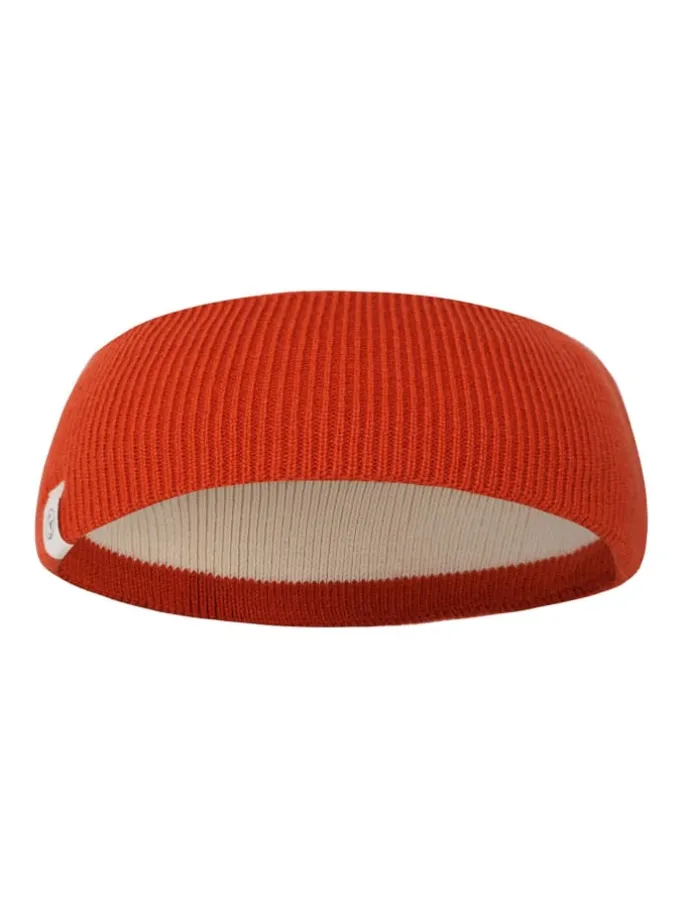 Stirnband Möwe Feinstrick in orange