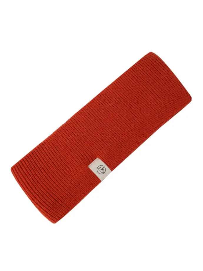 Stirnband Möwe Feinstrick in orange