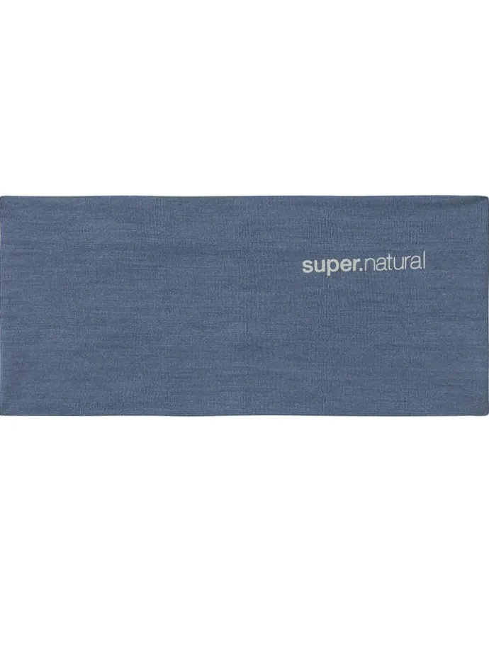 Stirnband "Wanderlust" in Blaugrau