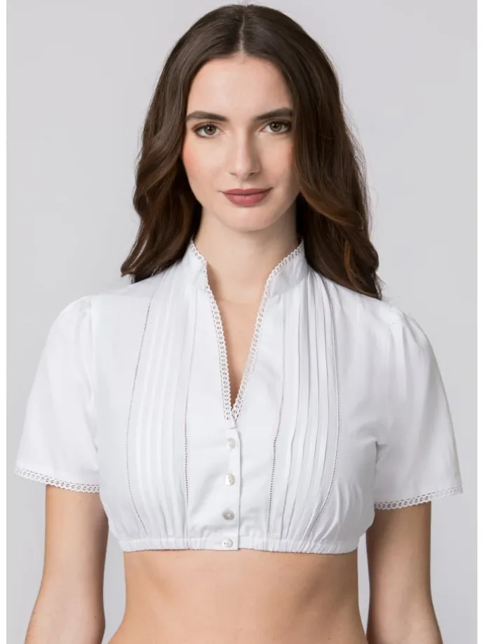 Stockerpoint Dirndlbluse Ariana in weiss