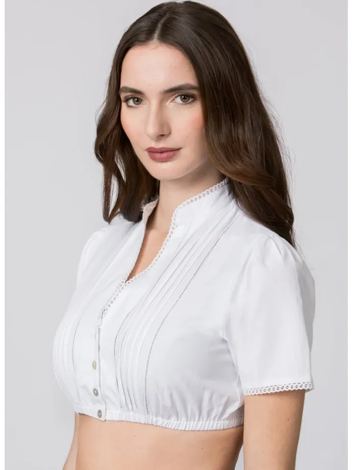 Stockerpoint Dirndlbluse Ariana in weiss
