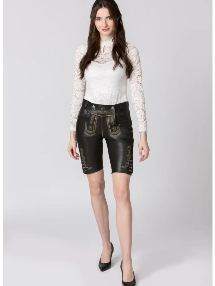 Stockerpoint Trachtenlederhose Roxanne in black nappa