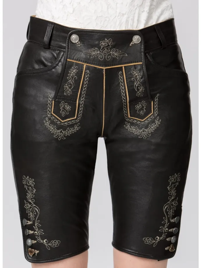 Stockerpoint Trachtenlederhose Roxanne in black nappa