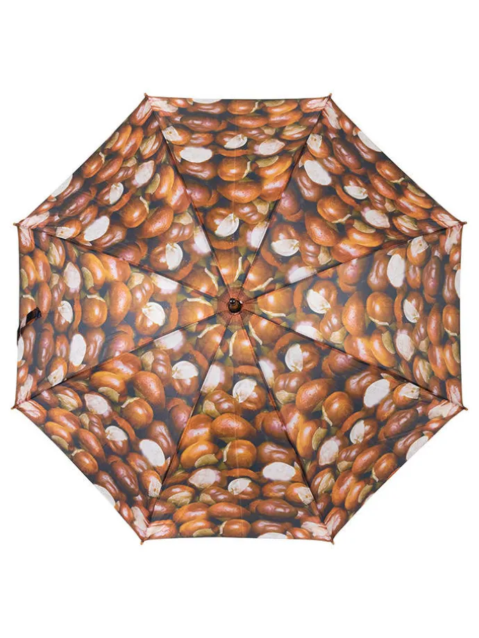Stockschirm "Chestnut" in Hellbraun - Ø 105 cm