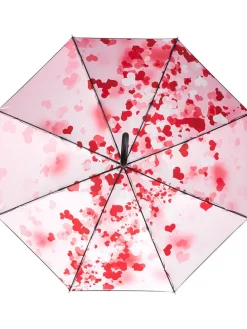 Stockschirm in Schwarz/ Rosa - Ø 105 cm