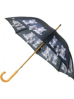 Stockschirm"Kittens" in Schwarz - Ø 105 cm
