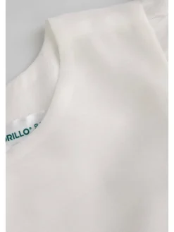Stoffkleid in ecru