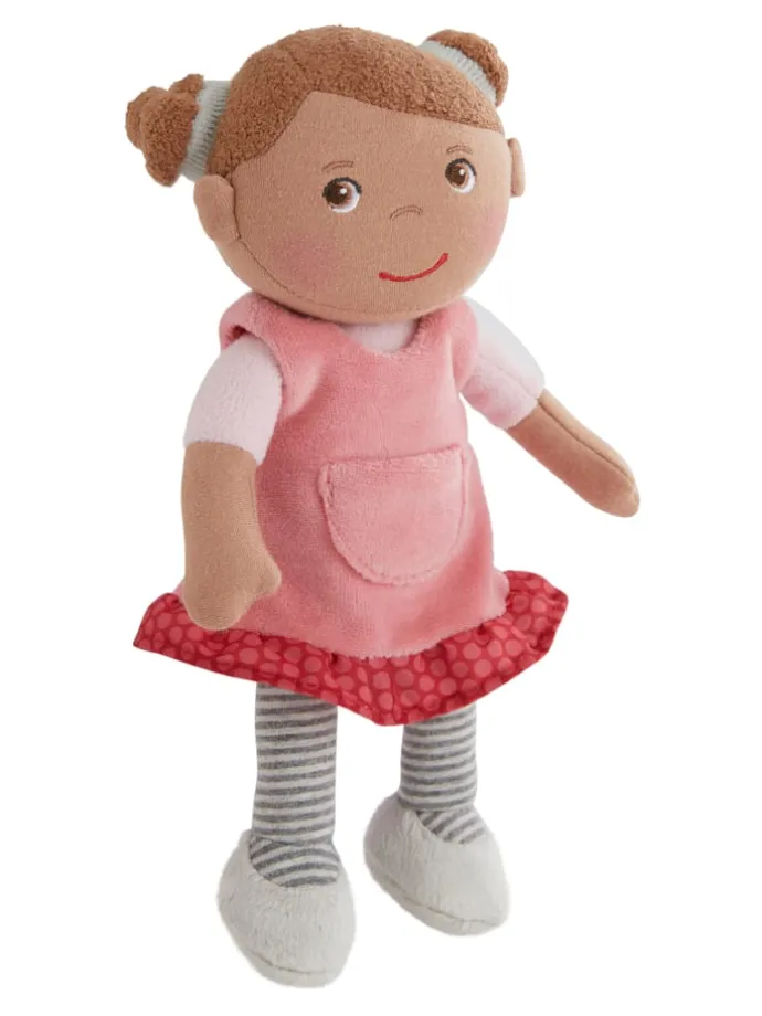 Stoffpuppe Kuschelpuppe in Rosa