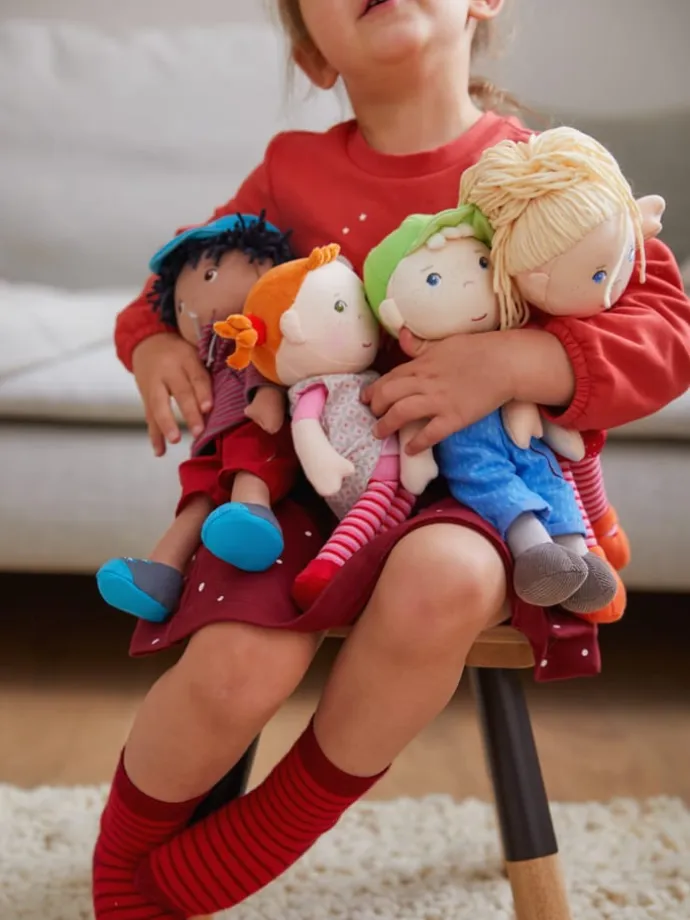 Stoffpuppe Kuschelpuppe Roya ab 6 Monaten in mehrfarbig