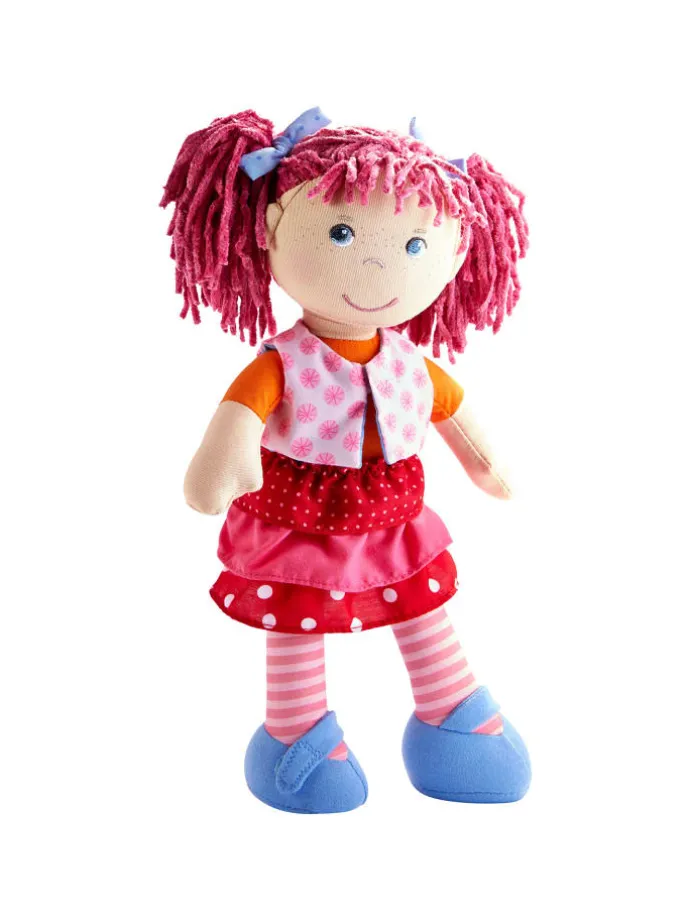 Stoffpuppe Puppe Lilli-Lou, 30 cm in mehrfarbig
