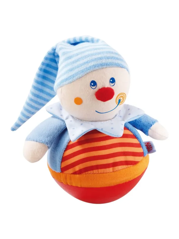 Stoffpuppe Stehauffigur Kasper in Kasper